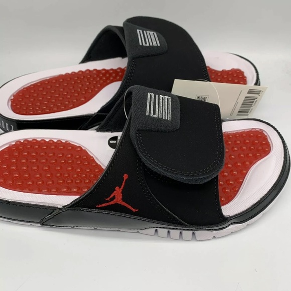 Air Jordan XI Bred Jumpman Hydro Slides Size 8-13 - Picture 4 of 6